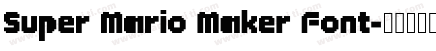 Super Mario Maker Font字体转换
